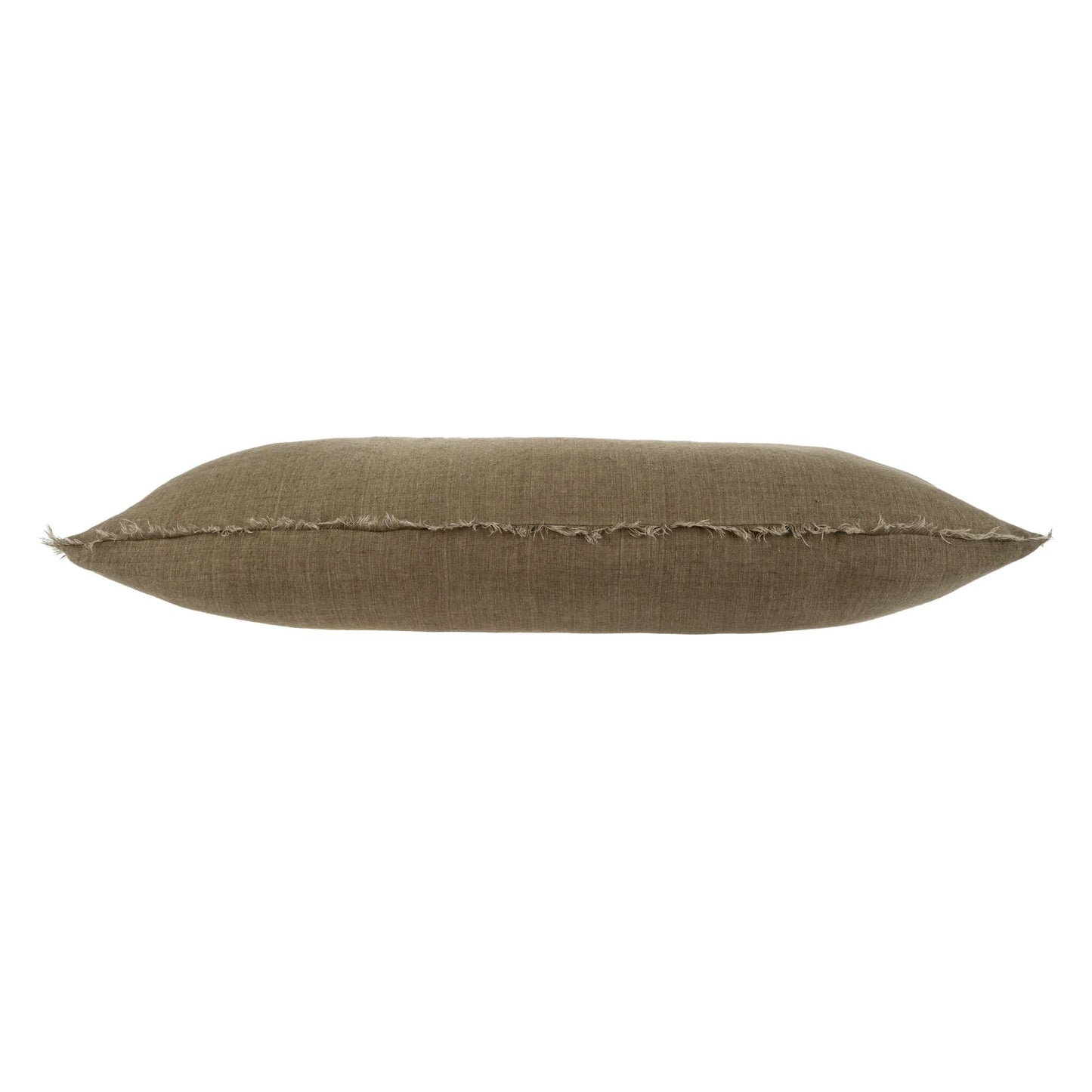 Lina Linen Lumbar Pillow - Mink