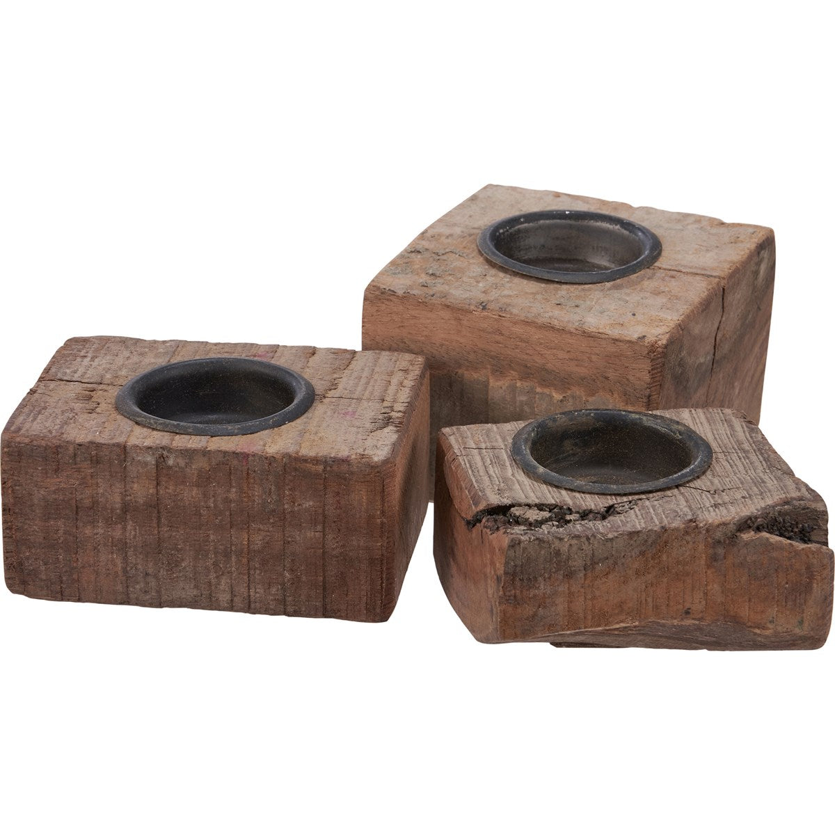 Wood Block Candle Holder