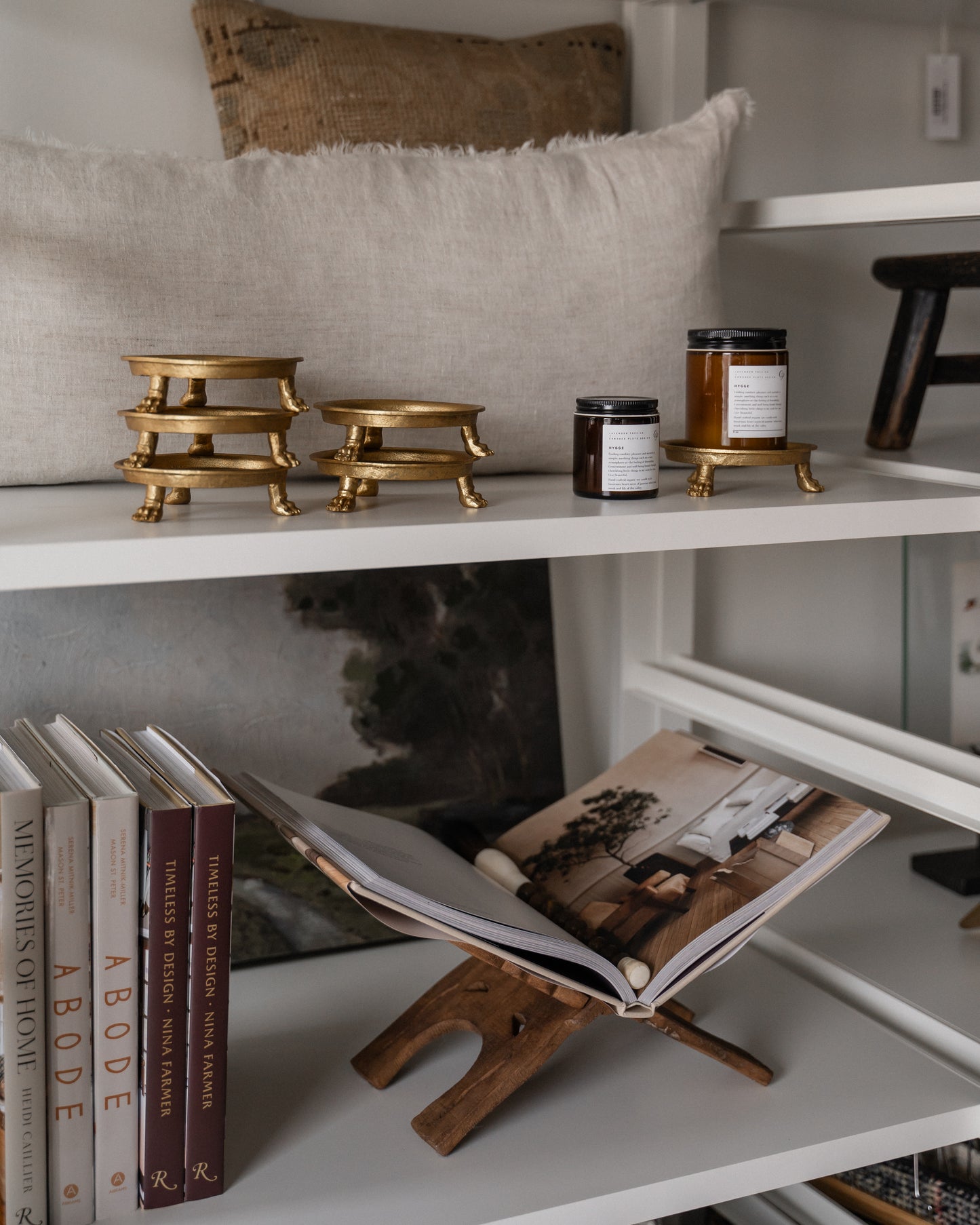 Reclaimed Wood Book Stand