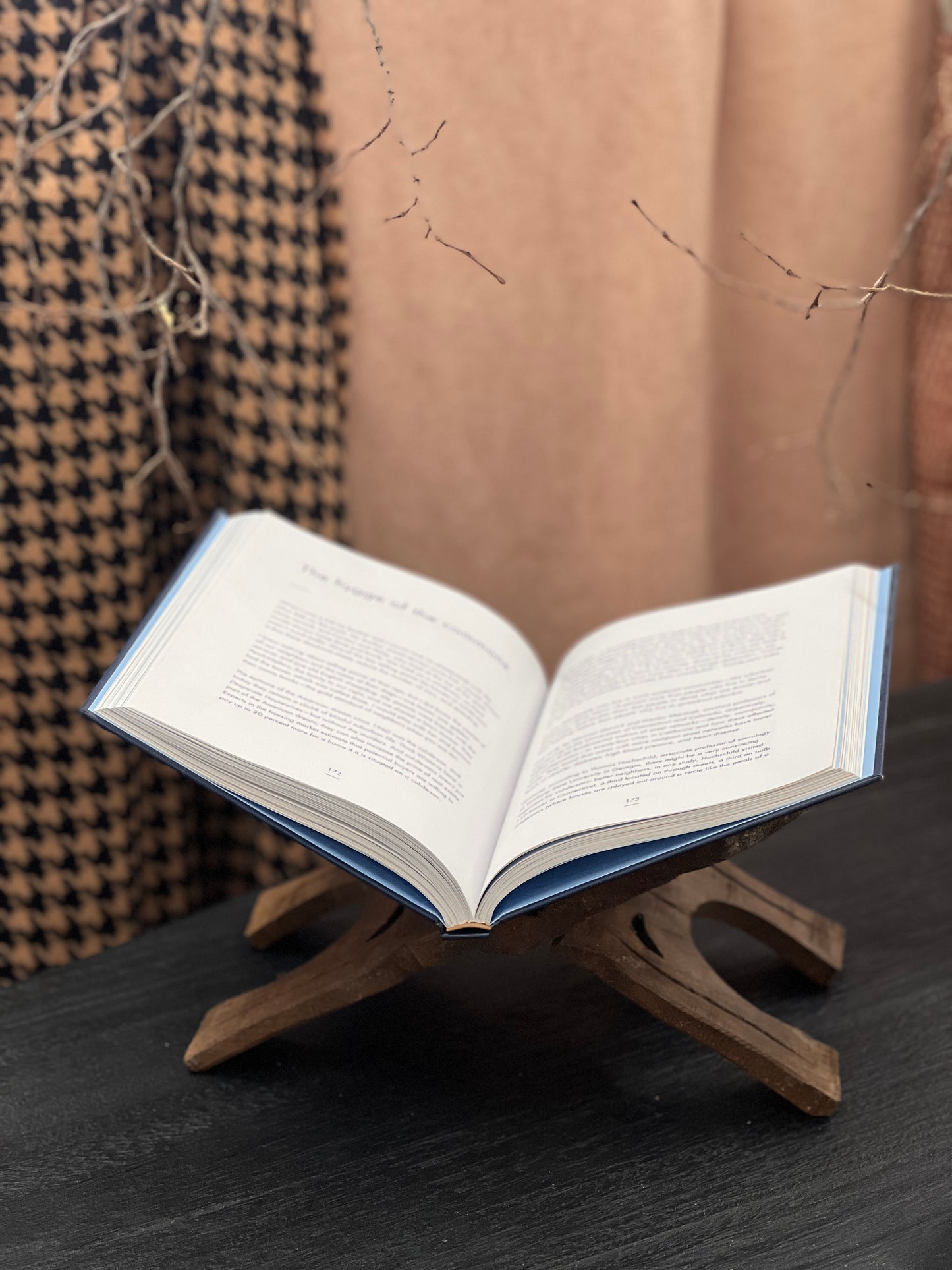 Reclaimed Wood Book Stand