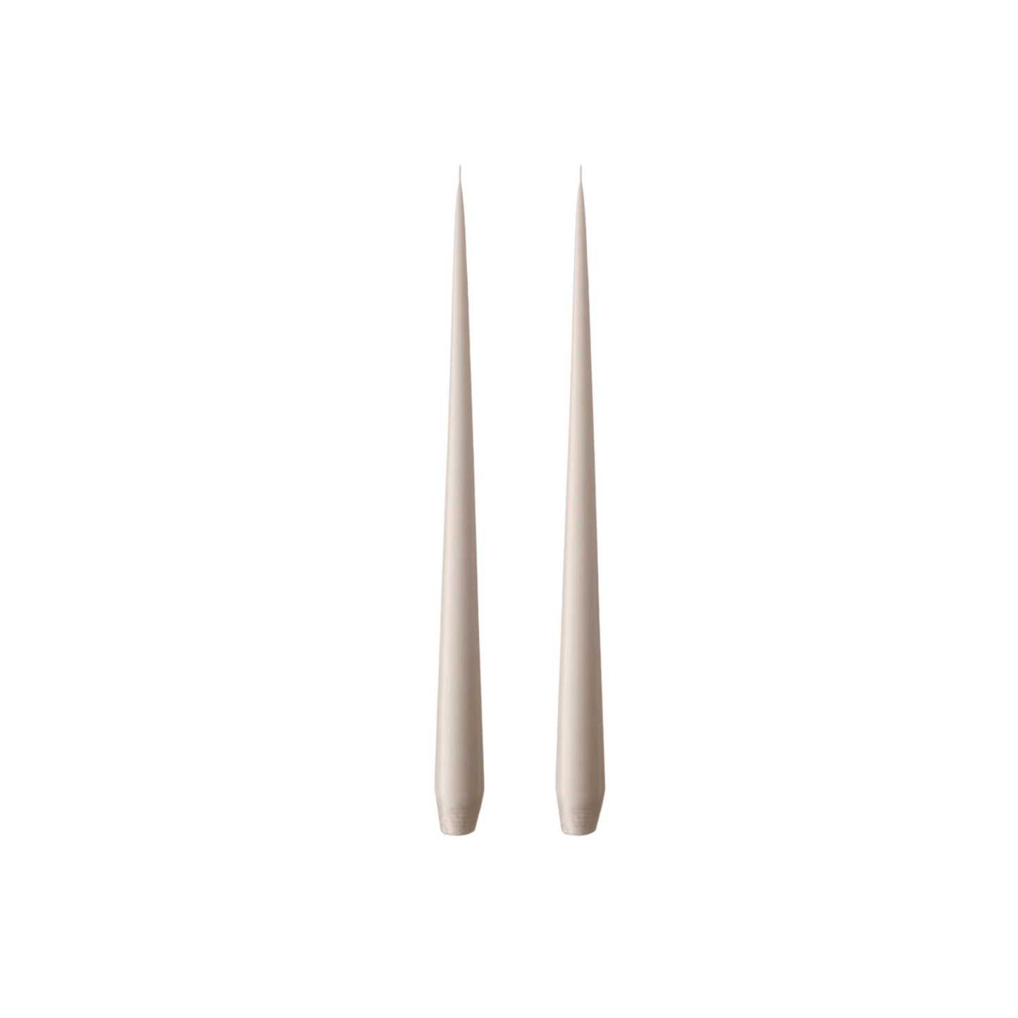 Linen Grey Taper Candle - Set of 2