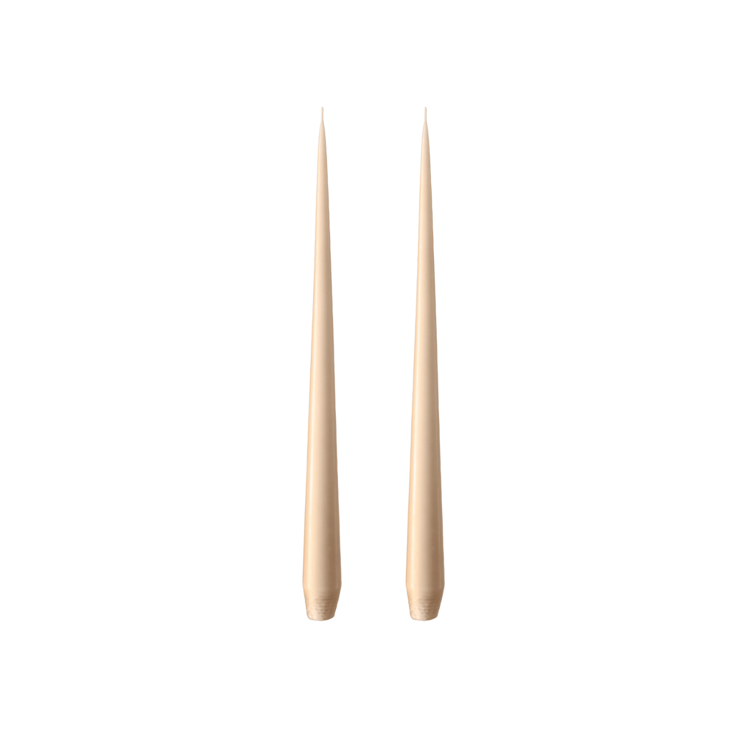 Latte Taper Candle - Set of 2