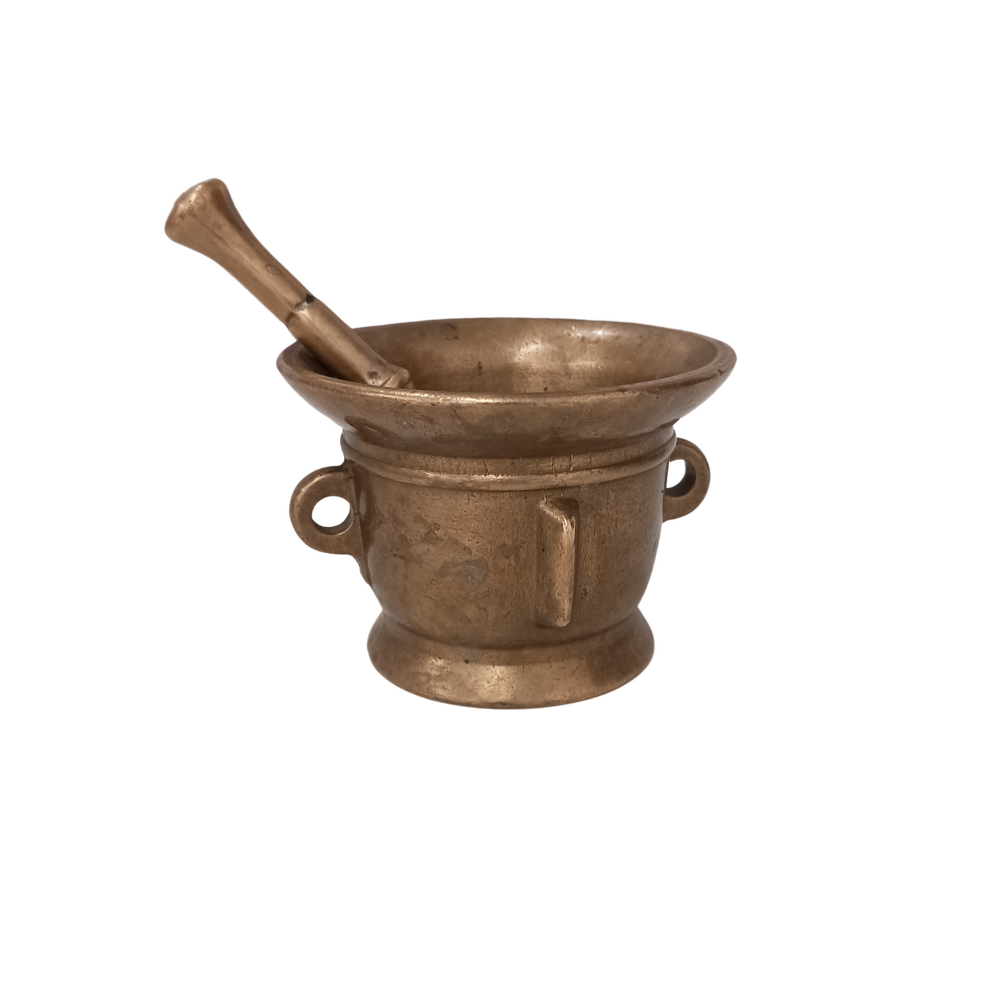 Antique Brass Mortar and Pestle