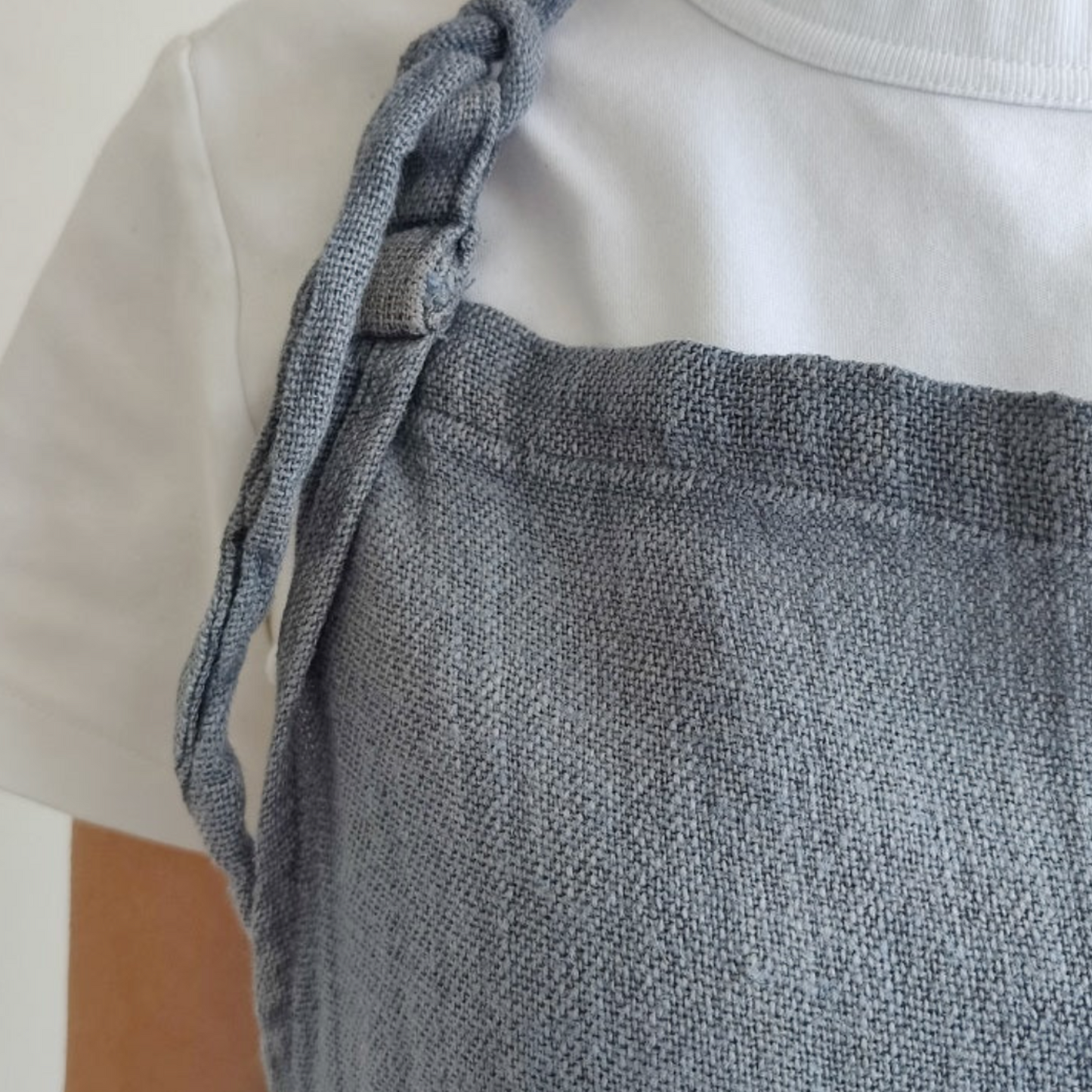 Culinary Linen Apron - Ocean Grey