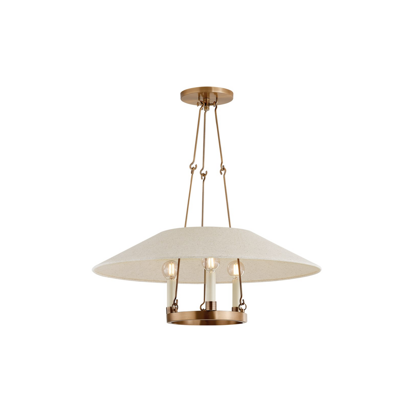 Archive Chandelier - Patina Brass