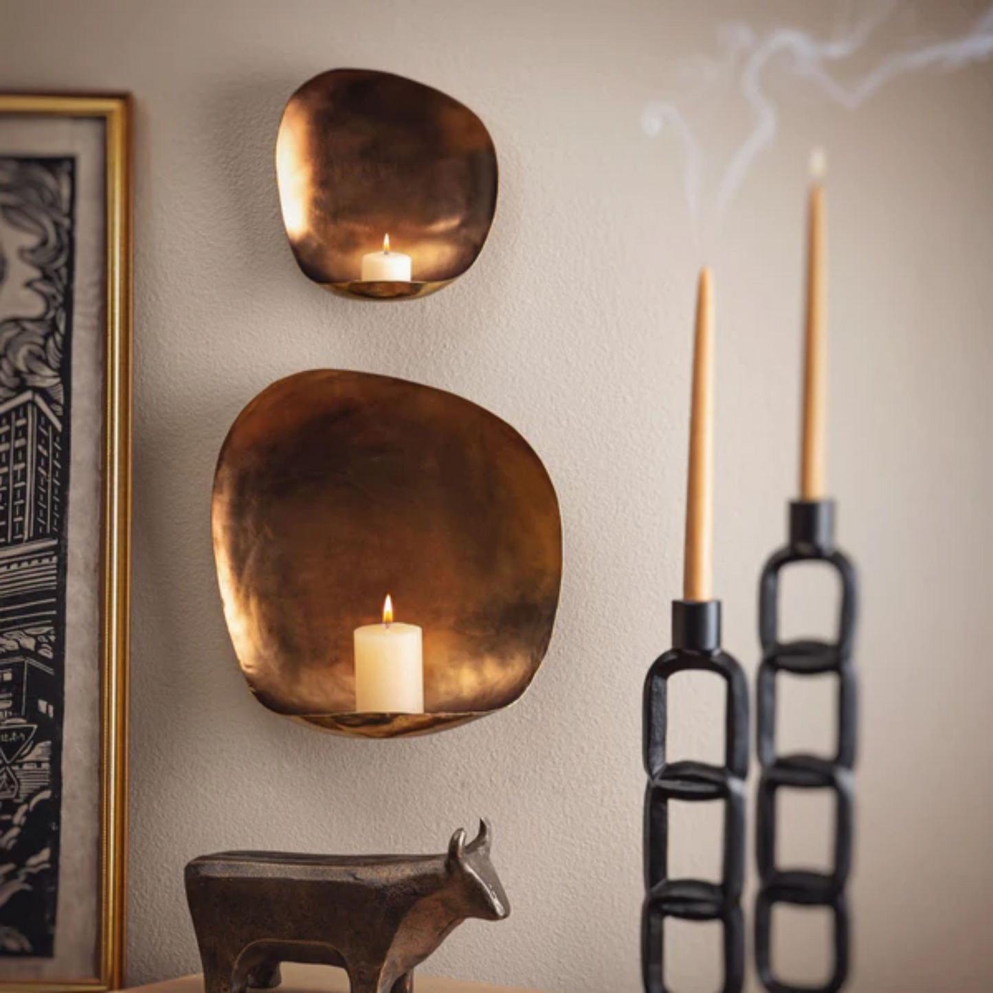 Aura Candle Sconce