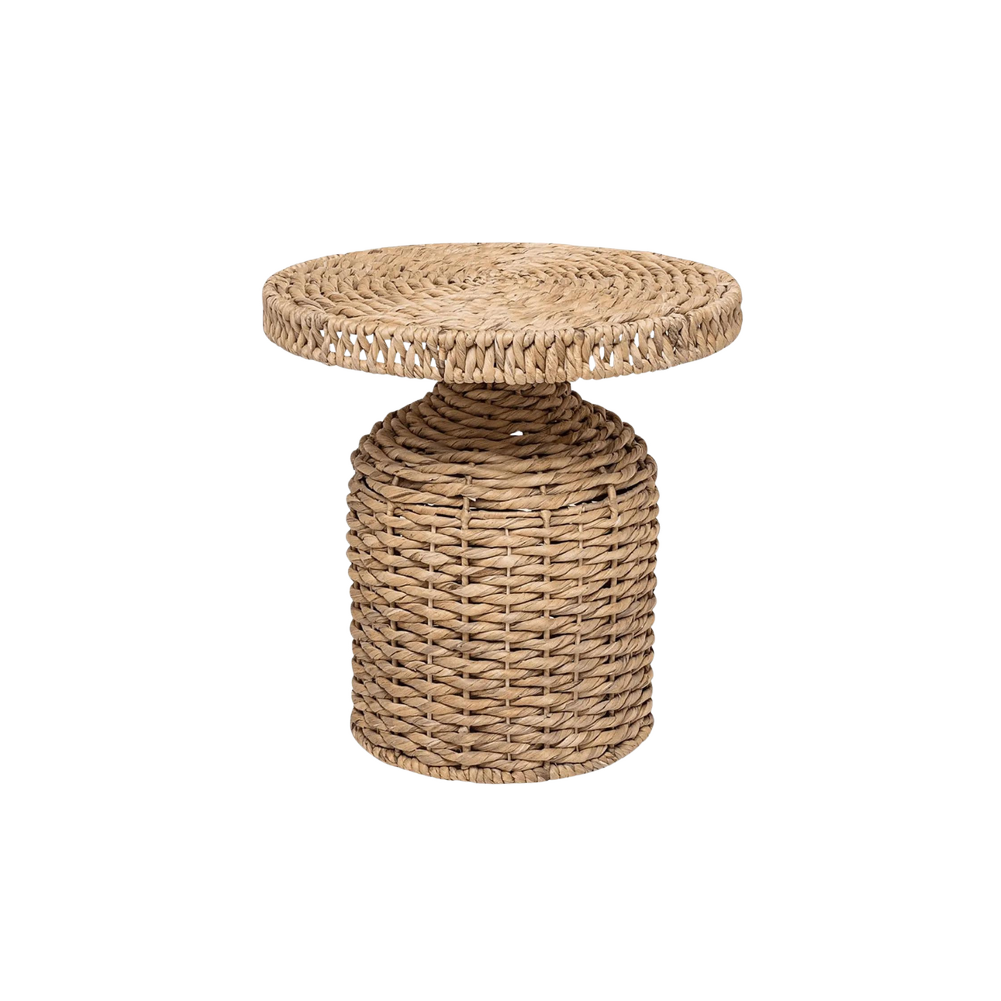 Hand-Woven Water Hyacinth Table