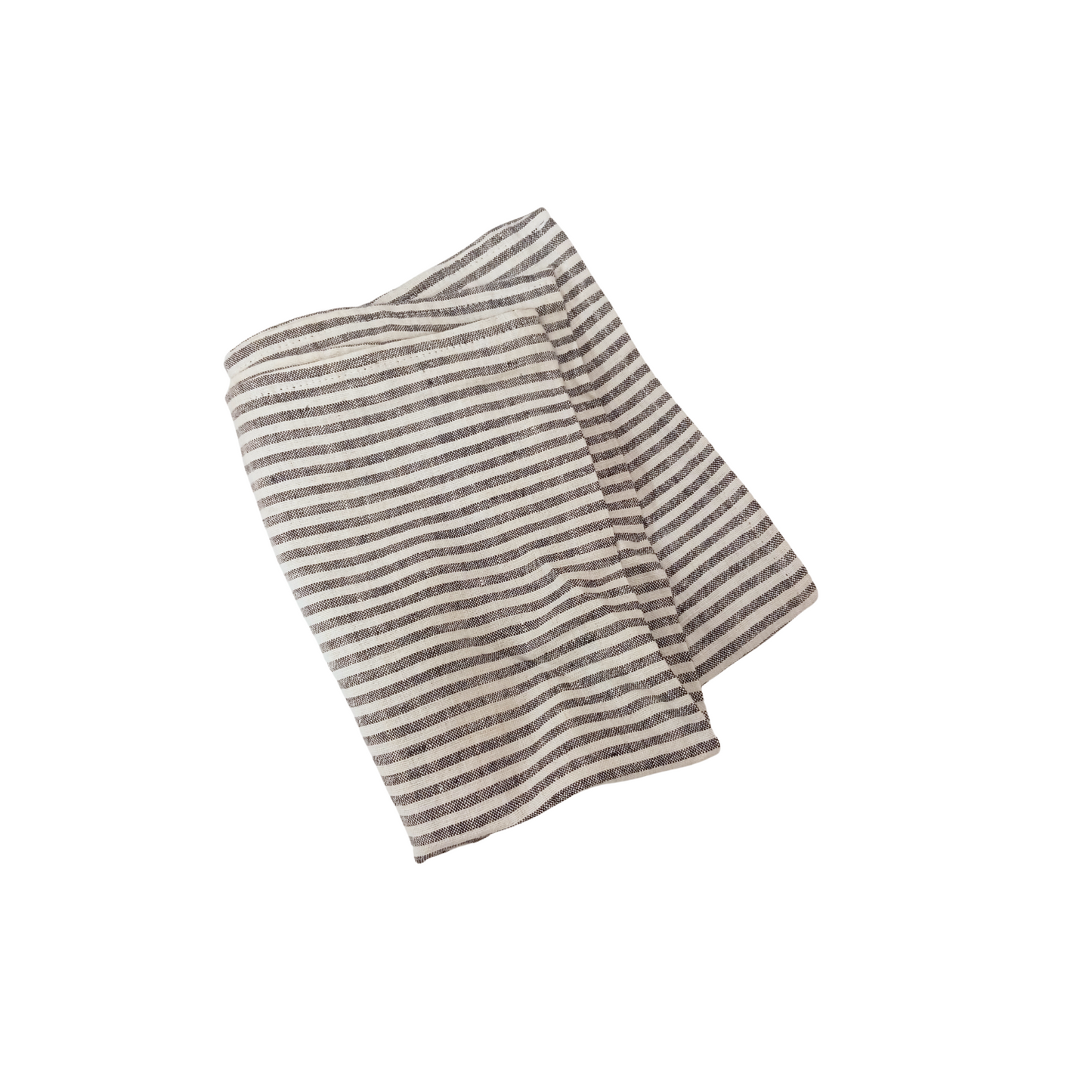 Linen Kitchen Towel - Thin Black Stripe