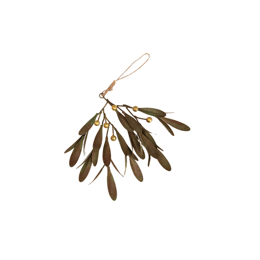 Burnished Mistletoe Ornament