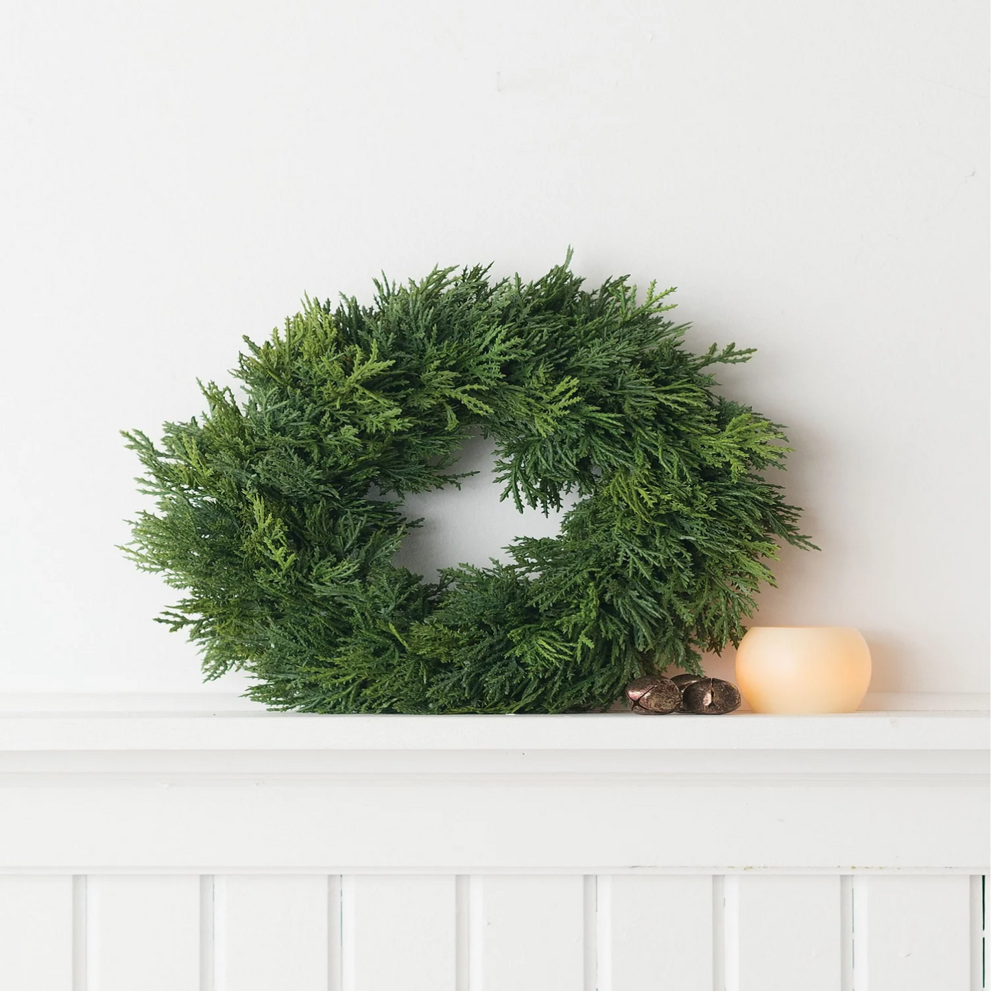 Faux Cedar Wreath