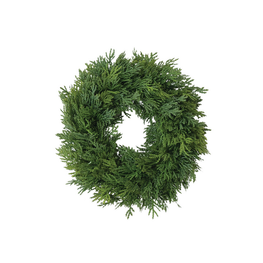 Faux Cedar Wreath