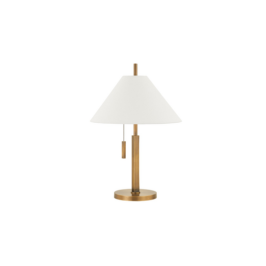 Clic Table Lamp - Patina Brass