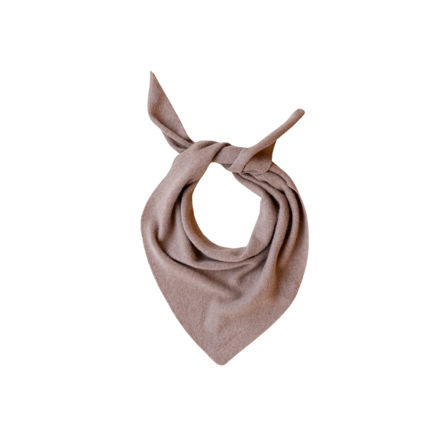 Merino Wool Triangle Scarf - Coffee