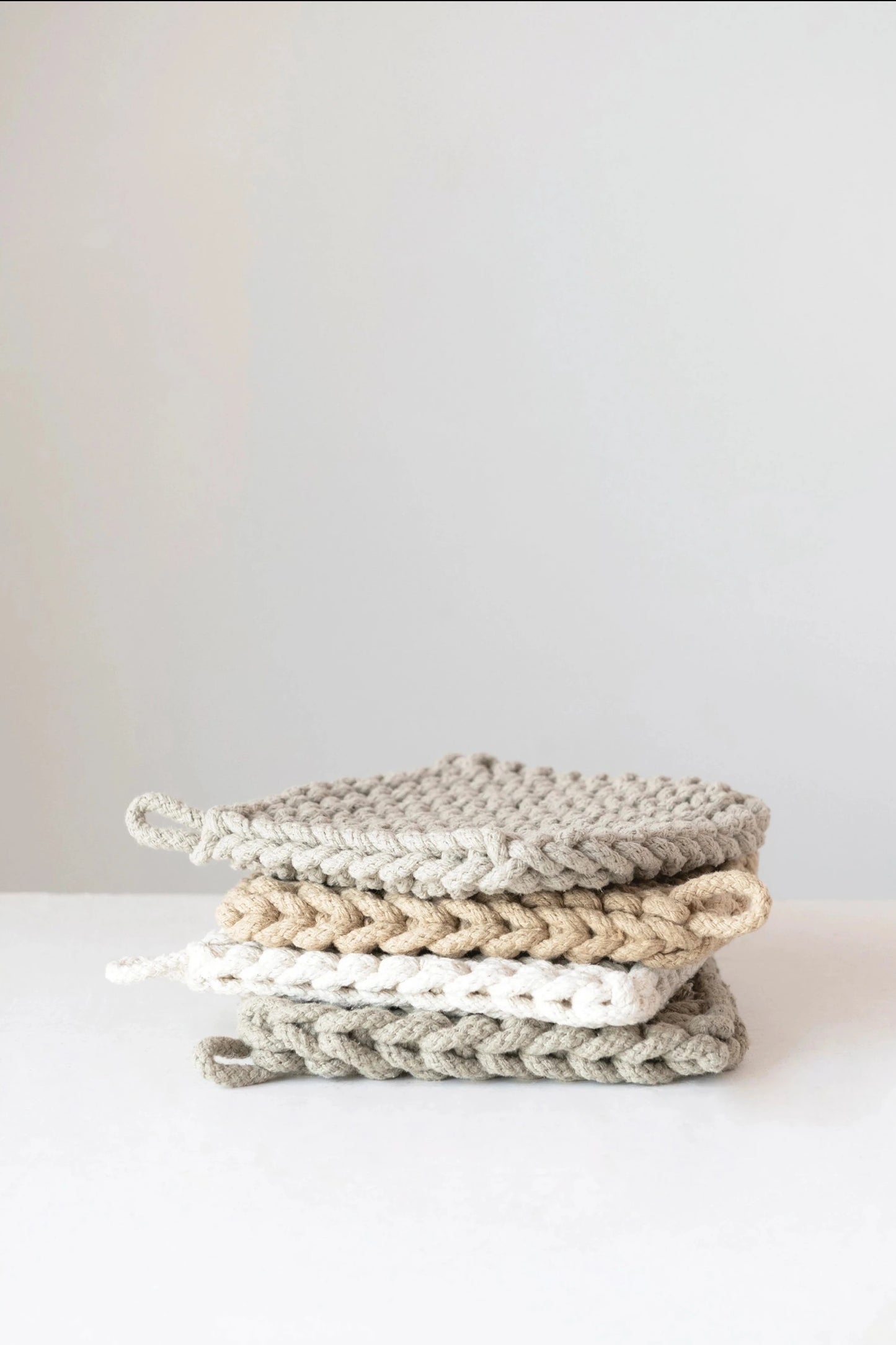 Crochet Pot Holder - Ochre