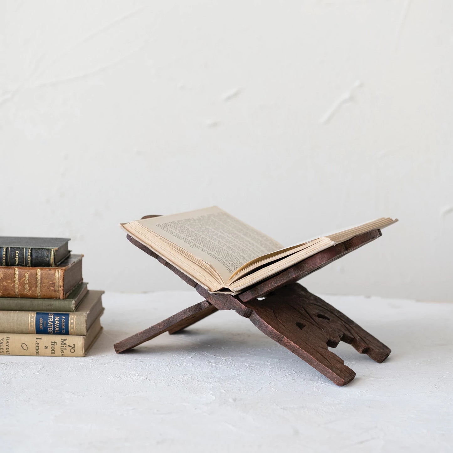 Reclaimed Wood Book Stand