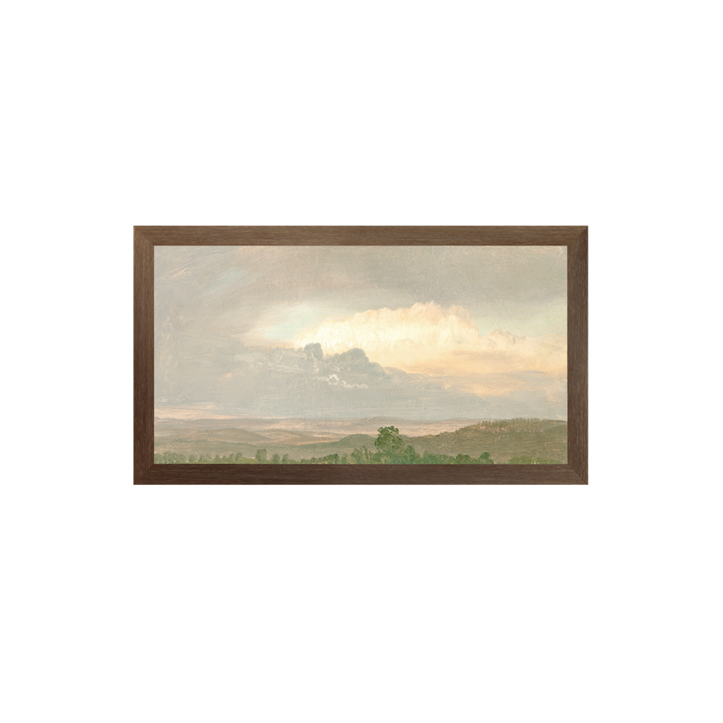 Majestic Cloudscape - Dark Wood Frame