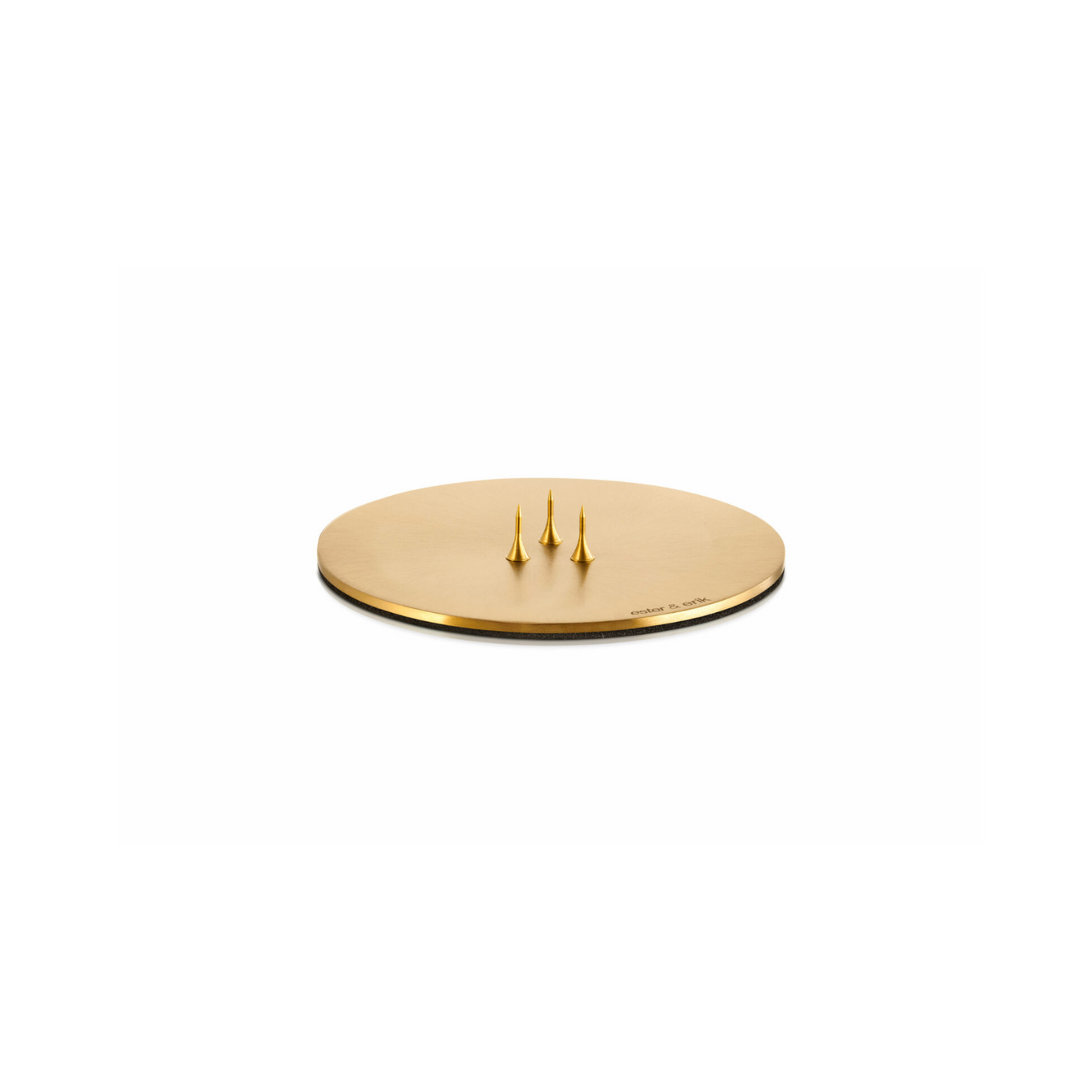 Candle Plate - Matte Gold