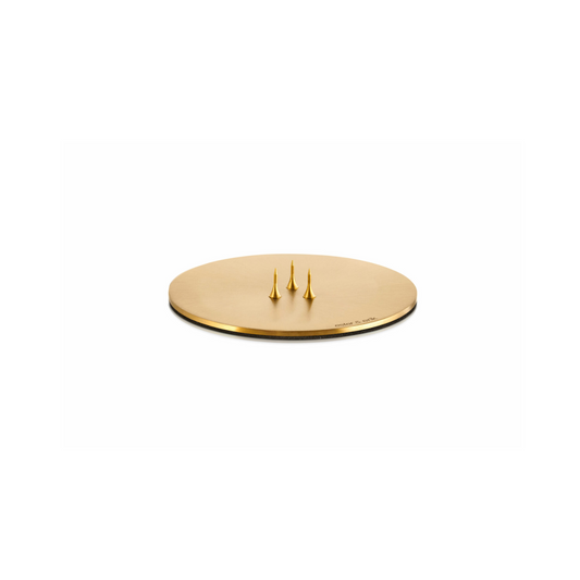 Candle Plate - Matte Gold