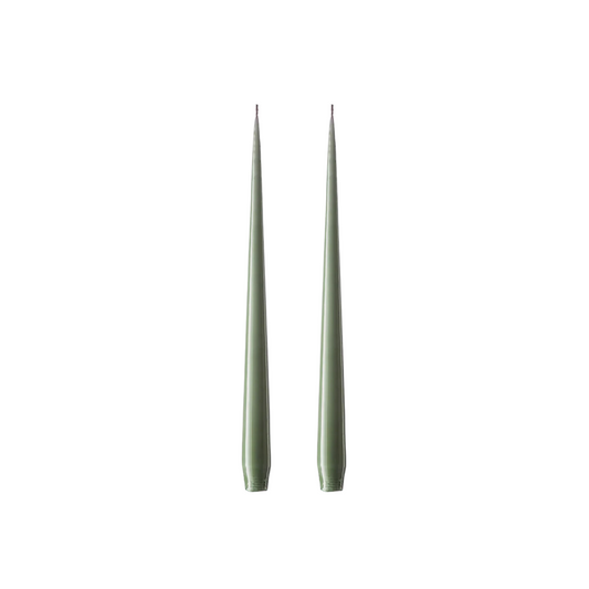Green Soil Taper Candle - Set of 2