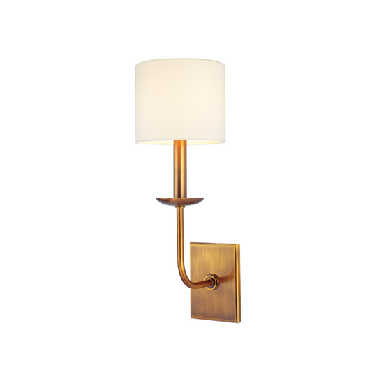 Kings Point Single Arm Wall Sconce - Aged Brass