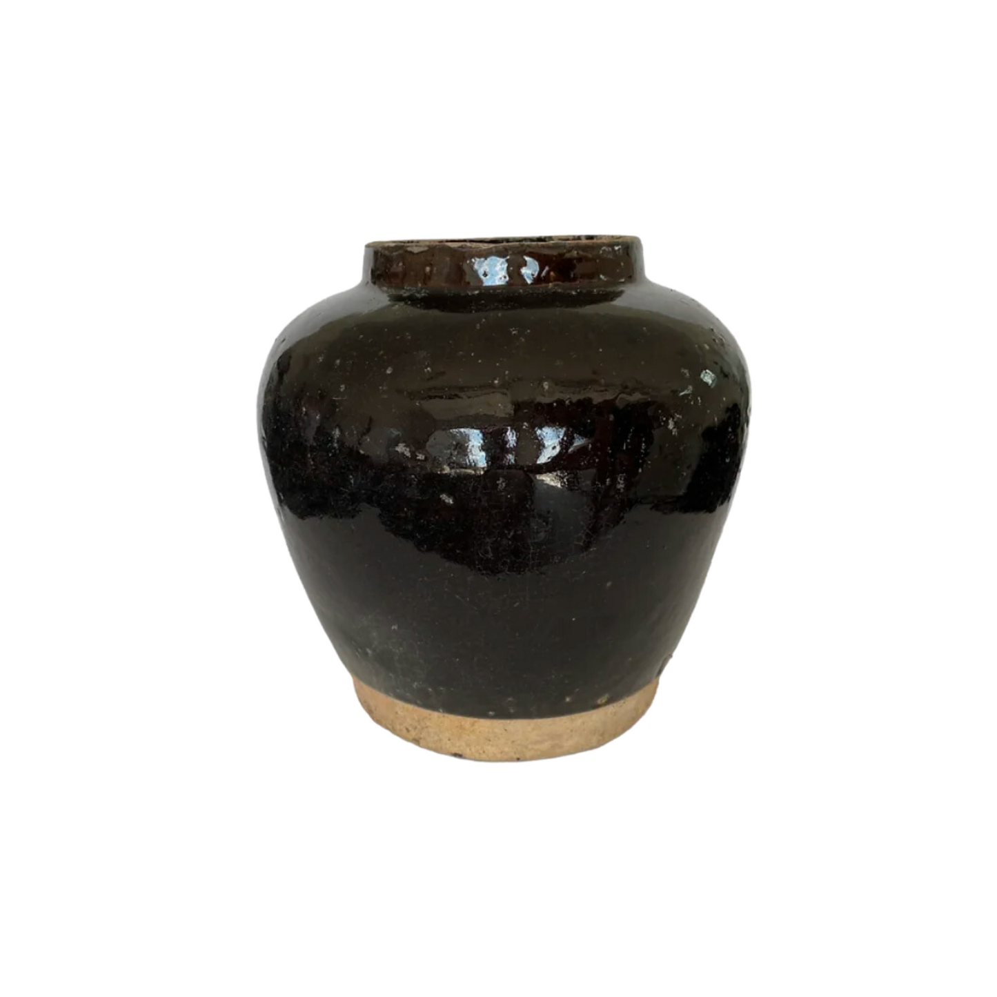 Lisette Glazed Vintage Pot - Medium