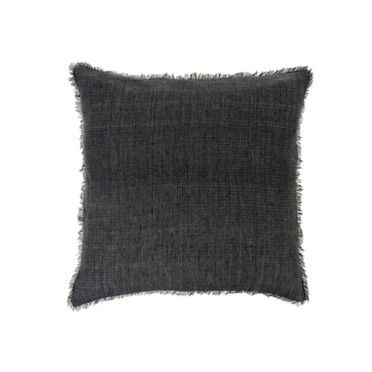 Lina Linen Pillow - Coal