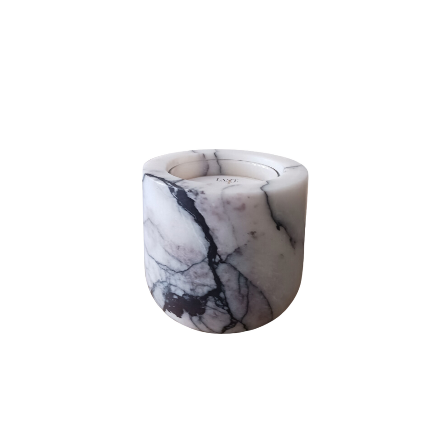 White Marble Candle Vessel