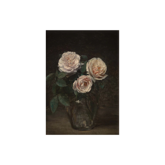 Vintage Art Print - Moody Bouquet