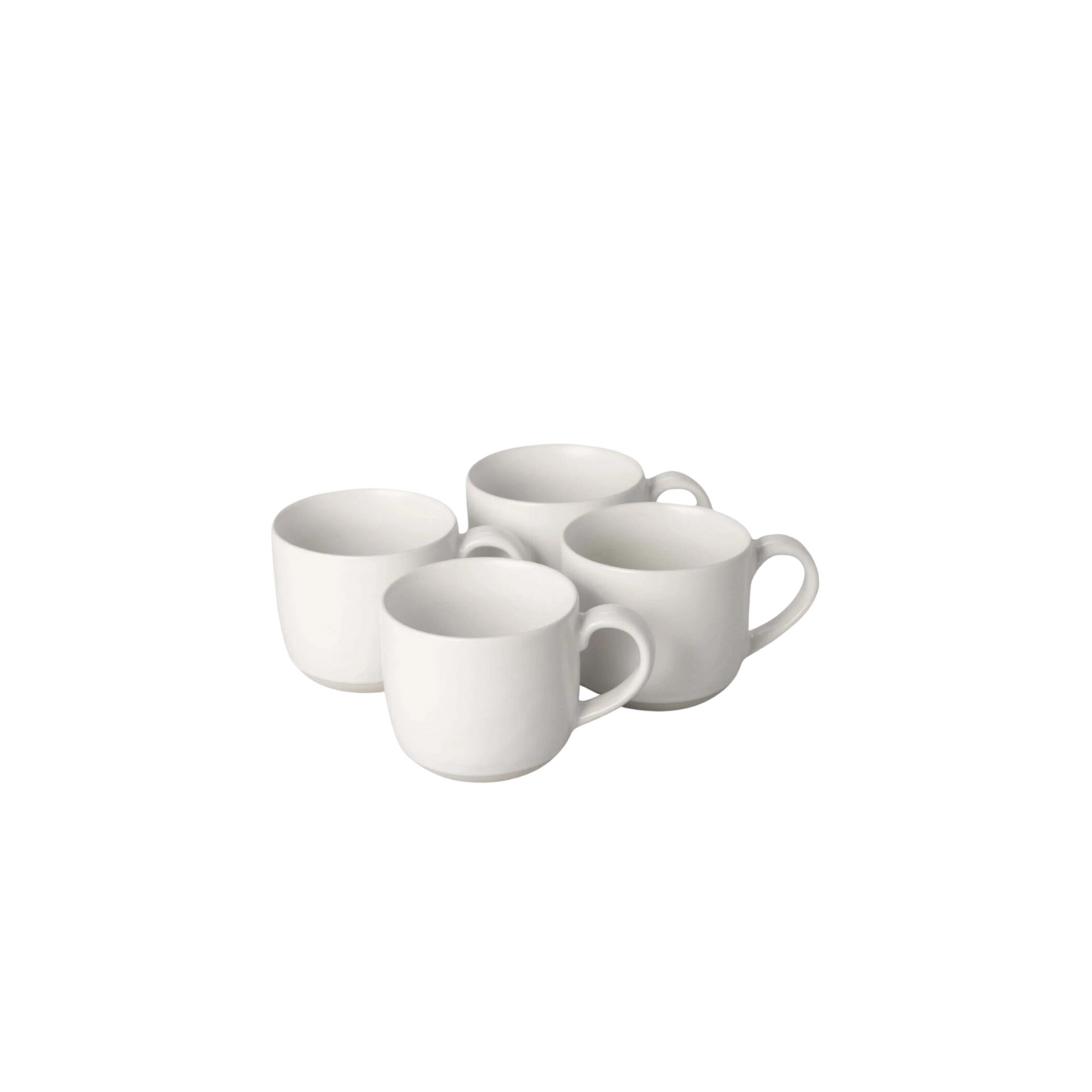 Set of 4 Mugs - Cloud White