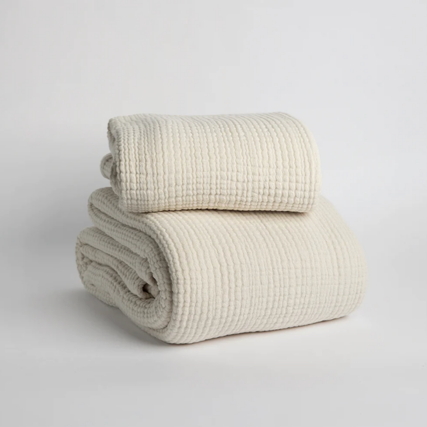 Muslin Throw - Oyster