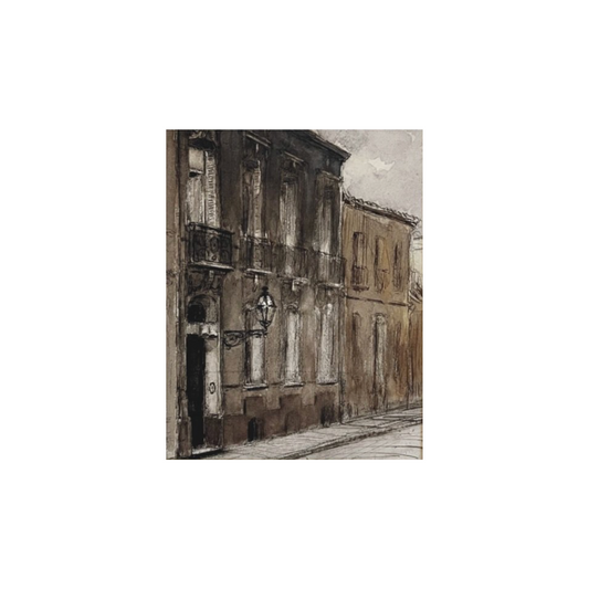 Vintage Art Print - The Old Town