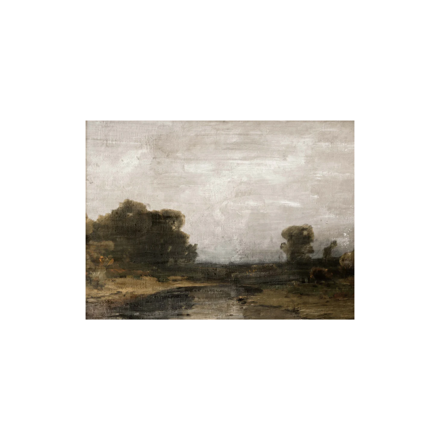 Vintage Art Print - Overcast Skies