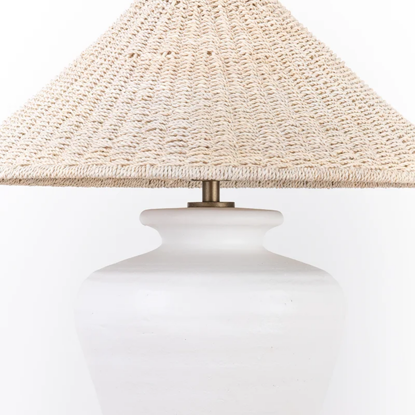 Pezante Table Lamp - Patina Brass/Ceramic White Loft