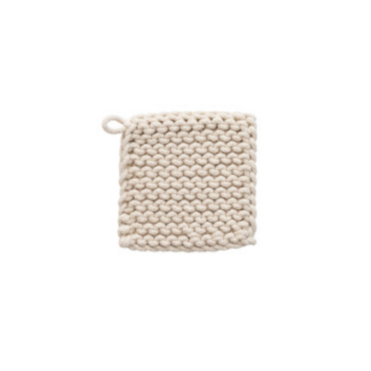 Crochet Pot Holder - Ivory