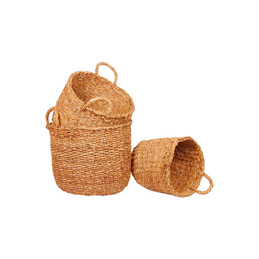 Round Seagrass Storage Baskets