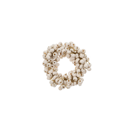 Ivory Beaded Napkin Ring