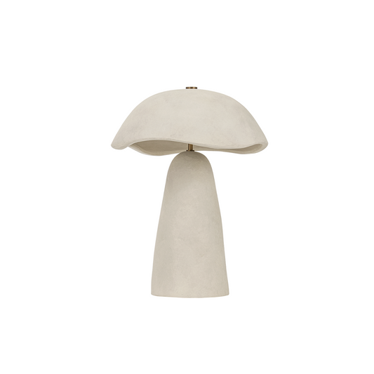 Soloma Table Lamp - Patina Brass/Ceramic Artisan White