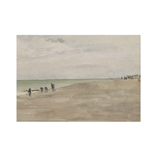 Vintage Art Print - Beach Shore