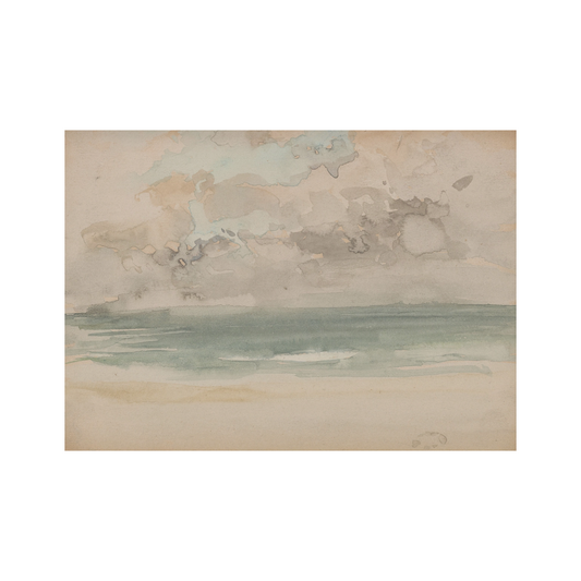 Vintage Art Print - Coastal Watercolour