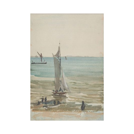 Vintage Art Print - Sailboat