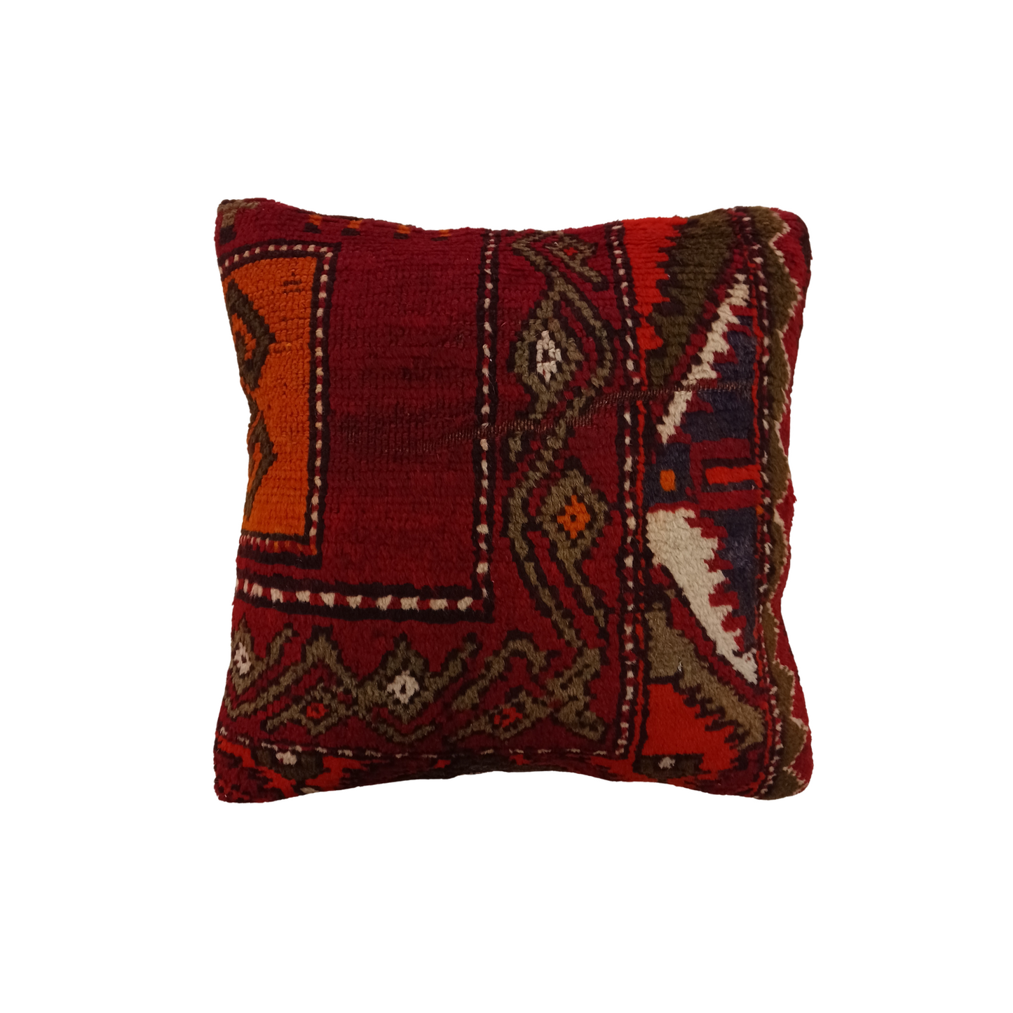 One of a Kind Vintage Pillow - Red