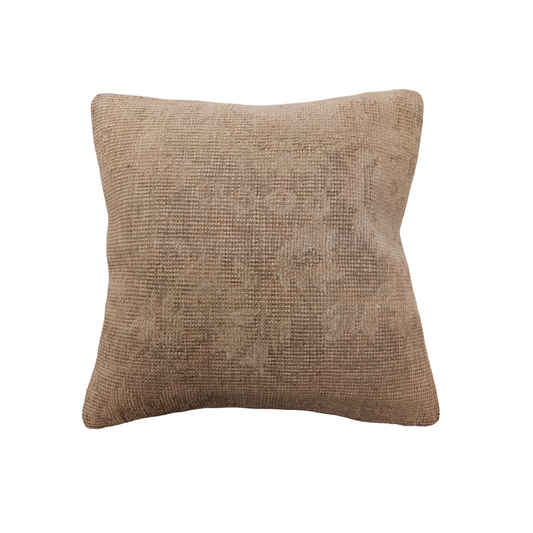 One of a Kind Vintage Pillow - Sand/Stone