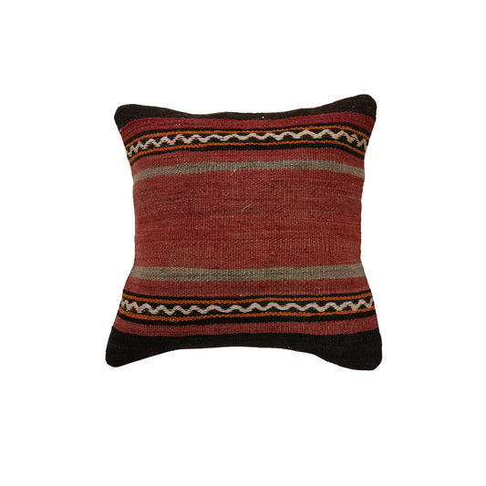 One of a Kind Vintage Pillow - Sunset Stripe