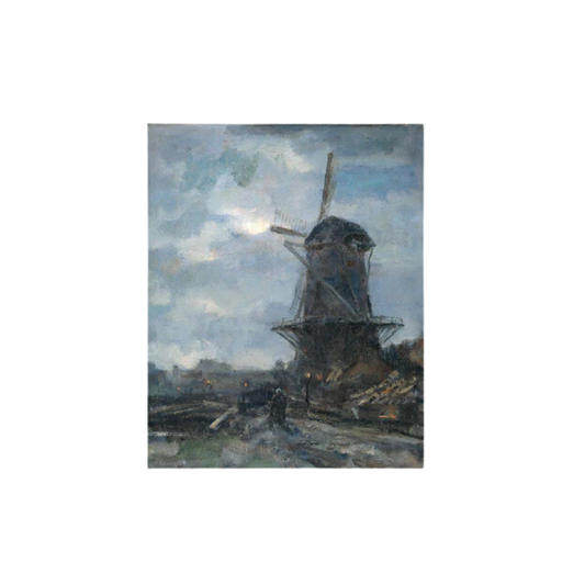 Vintage Reproduction Art Print - Windmill