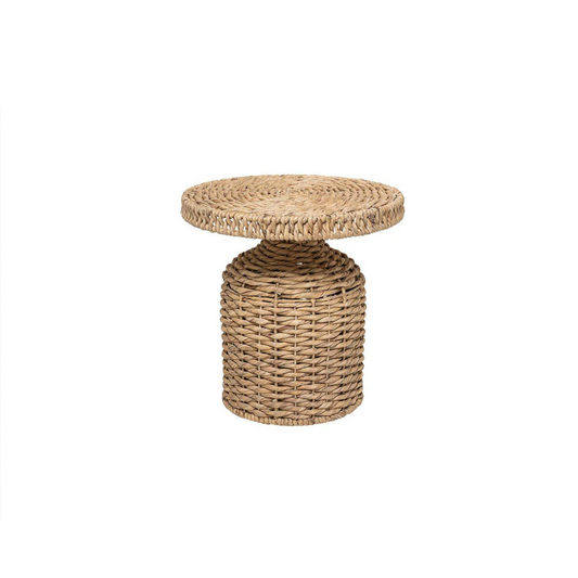 Hand-Woven Water Hyacinth Table