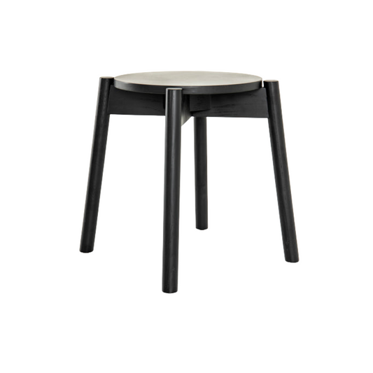 Pike Black Accent Stool