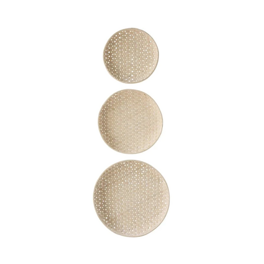 Round Woven Wall Baskets S/3