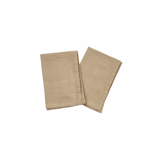 Stonewashed Linen Tea Towels, S/2